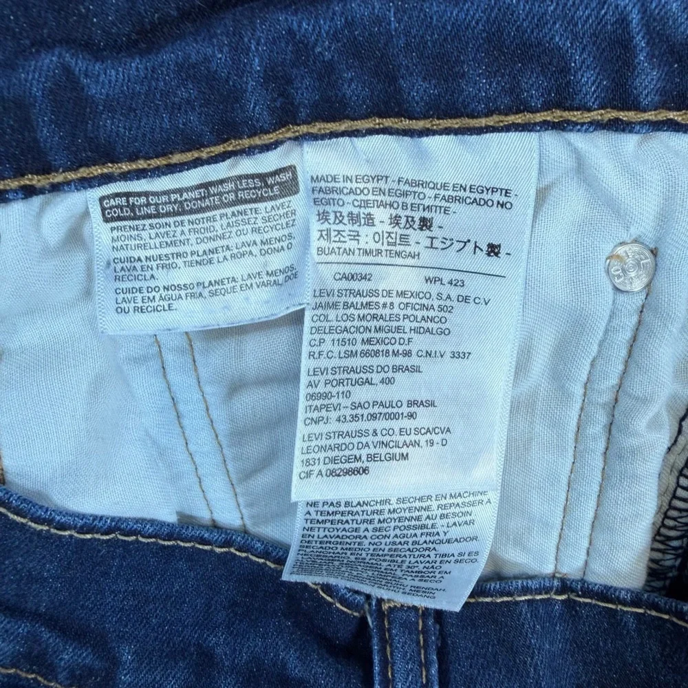 Levi's 511 Slim‎ Fit Jeans Men's Size 38x30 Blue Dark Wash Stretch Denim Pants